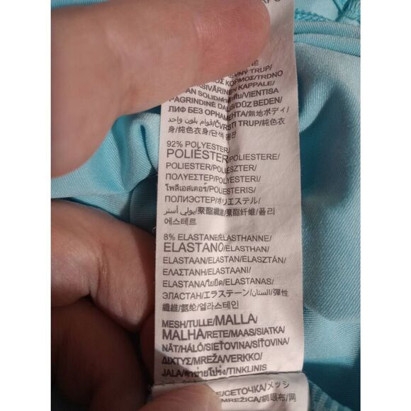 Ladies Small Under Armour Tank Top Racerback Workout Activewear Turquoise - Picture 6 of 7